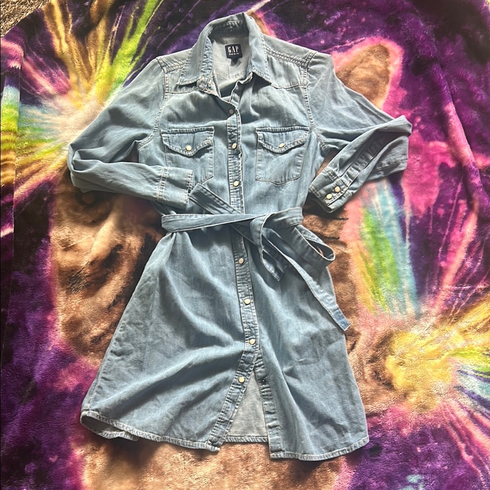 GAP Denim Shirt Dress with Belt 🔹 Gap for Good